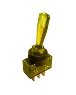 Превключвател с лост М12 ON-OFF жълт