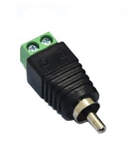 RCA мъжки МЕТАЛ/PVC кабелна клема