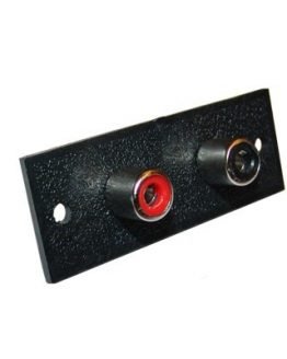 RCA женски 1х2P за панел, PVC основа