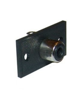 RCA женски за панел черен, PVC основа