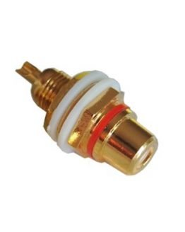 RCA женски панелен метален червен, златист