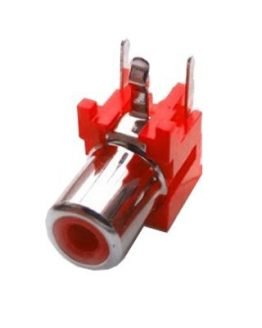 RCA женски за платка червен