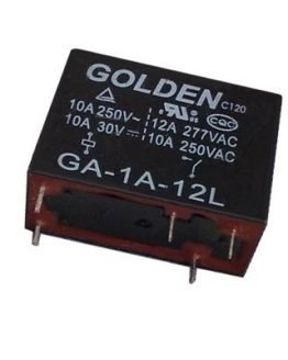 Реле GA-1C-12L 12VDC 10A/250VAC 10A/30VDC