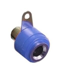 Съединител банан женски панелен син