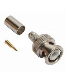 Съединител BNC мъжки метален RG-6U кримпванe