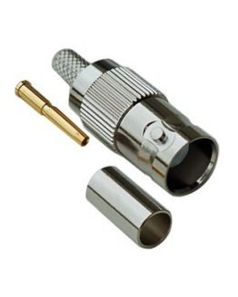 Съединител BNC женски метален RG-59 кримпванe