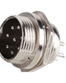 Съединител M16/IP40 8 пина мъжки панелен