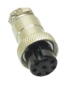 Съединител M16/IP40 8 пина женски кабелен