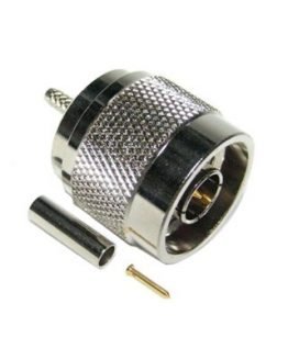 Съединител N мъжки кабелен RG-58 кримпванe