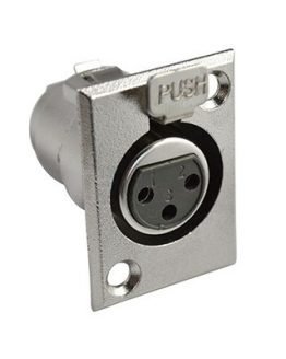 Съединител XLR 3P женски панелeн