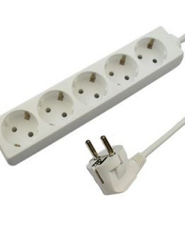 Разклонител 5-ца 3×1.00мм2 1.5м бял