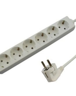 Разклонител 6-ца 3×1.50мм2 1.5м бял