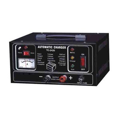 Зарядно за акумулатор TC-2420 12-24V/20A, к-т кабели