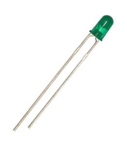 LED диод, светодиод 3мм KLS9-L-3014GD, GaP 568nm 15mcd 60deg, ЗЕЛЕН дифузен