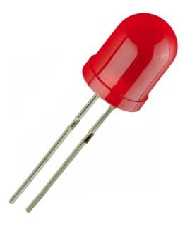 LED диод, светодиод мигащ 10мм MBL-100031, 660nm 20mcd, ЧЕРВЕН