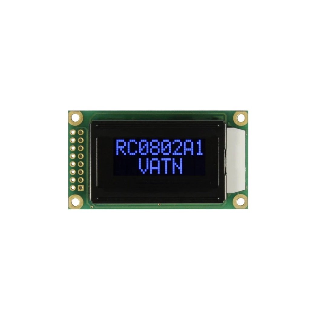 LCD дисплей RC0802A1-LLB-JWVE 8x2 син