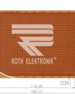 Едностранна универсална платка RE224-HP 100×160мм