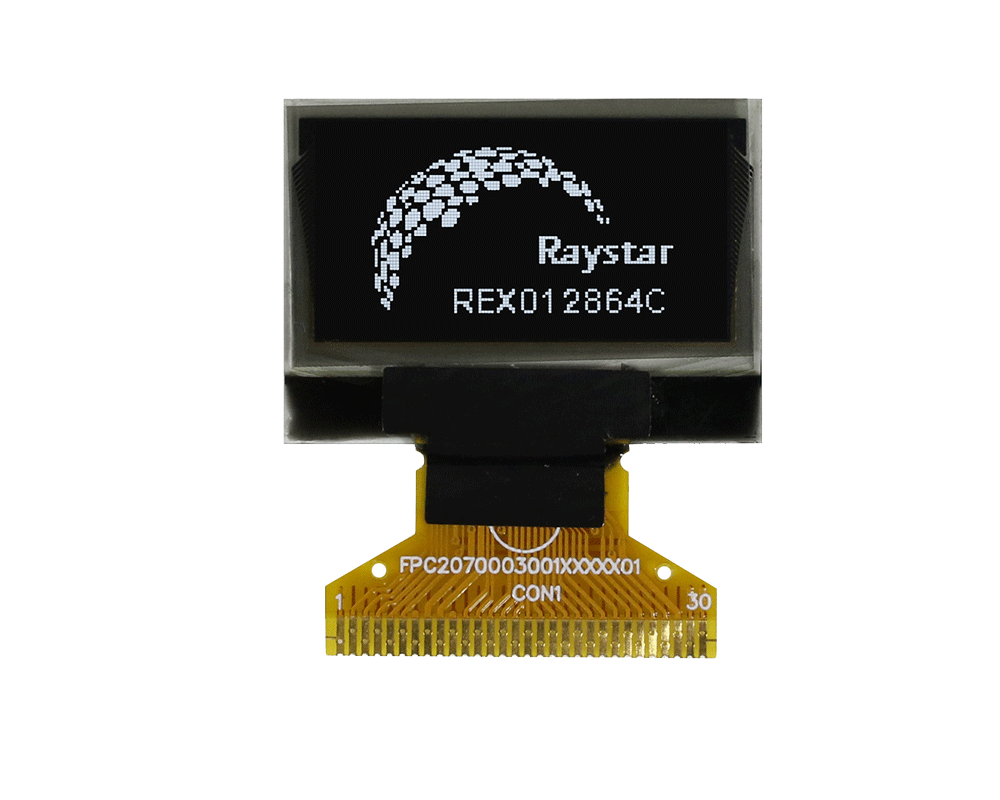 OLED дисплей RAYSTAR 0.96" 128x64 бял