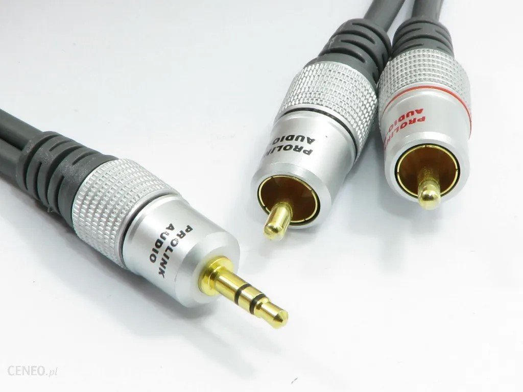 Кабел 2xRCA стерео жак 3.5мм 5м