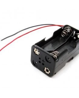 Държач за батерии 4xAA с проводници