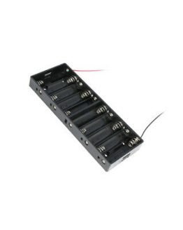 Държач за батерии 10xAA с проводници