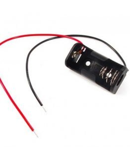 Държач за батерия 1/2AA с проводници