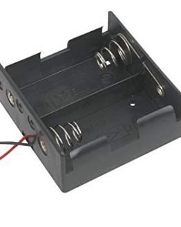 Държач за батерии 2xR20 с проводници