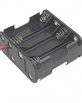 Държач за батерии 8xAA с изводи