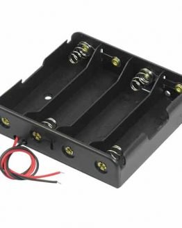 Държач за батерии 4хАА с изводи