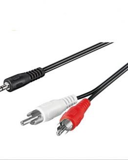 Кабел 2xRCA/стерео жак 3.5мм 3м