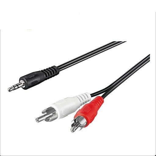 Кабел 2xRCA/стерео жак 3.5мм 3м