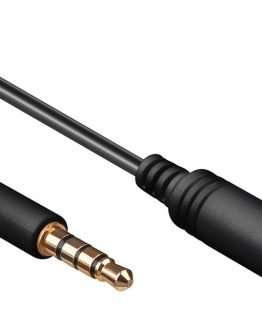 Кабел жак 3.5мм/3.5мм женски 1м