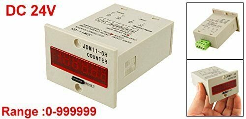 JDM11-6H-C-24 брояч на импулси, електронен 24VAC/VDC, 6 разряда, 1-999999