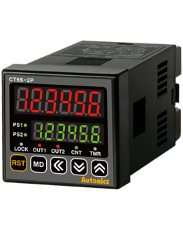 Брояч на импулси/време CT6S-2P2 24-48VDC/24VAC