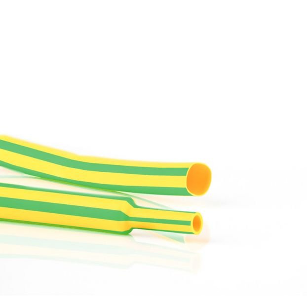 Термошлаух RCH1-9.5/4.8X1YG ф9.5мм 1.00м жълто-зелен