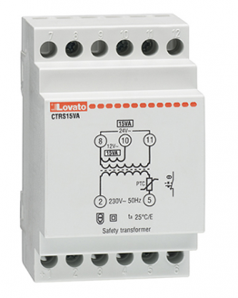 Трансформатор CTRS15VA LOVATO 230VAC 12V/24V 15VA