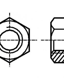 Шестостенна метална гайка 1874659 BOSSARD M3