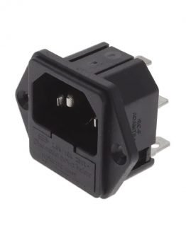 Захранващо гнездо IEC-F-1 АC C14(E) 10A/250VAC
