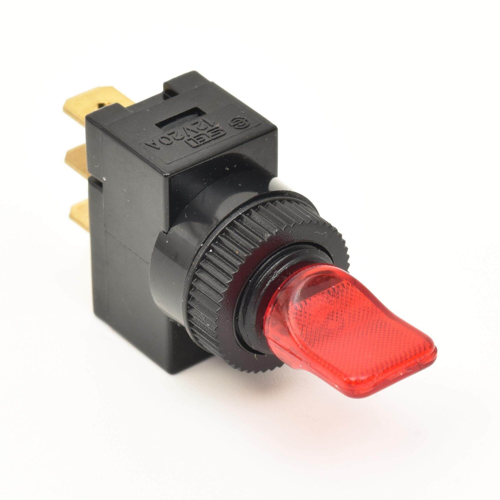 Превключвател с лост R13-110L4 12VDC/20А SPST