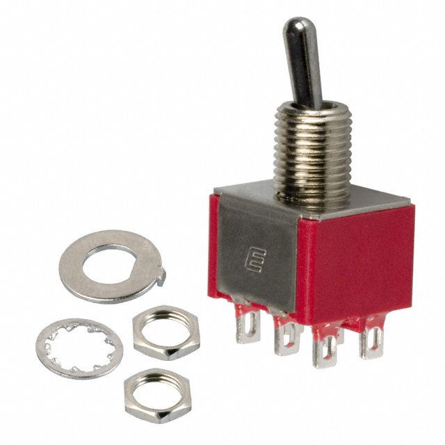 Превключвател с лост 100DP1T2B3M1QEH 250VAC/2A DPDT