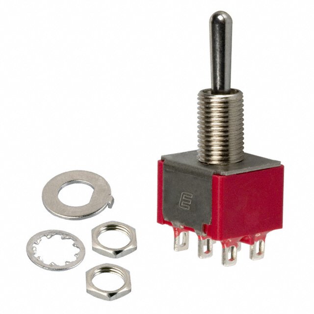 Превключвател с лост 100DP3T1B1M1QEH 250VAC/2A DP3T