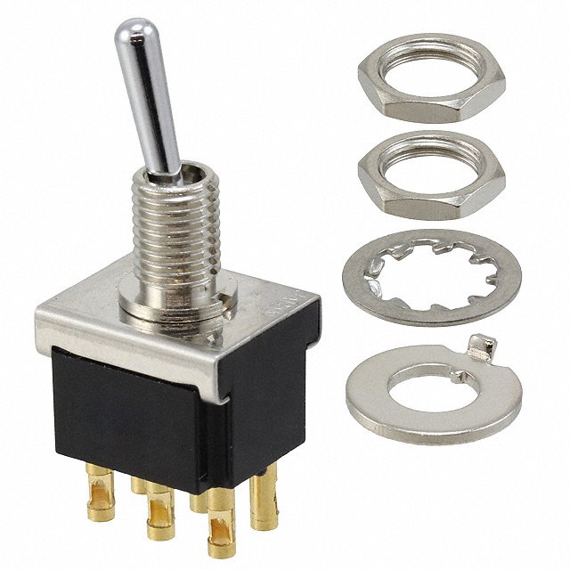 Превключвател с лост 4-6437630-2 250VAC/6A DPDT