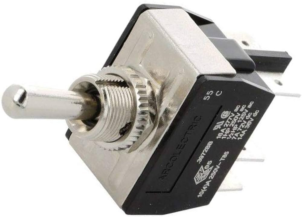 Превключвател с лост C3972BB 250VAC/16A DP3T