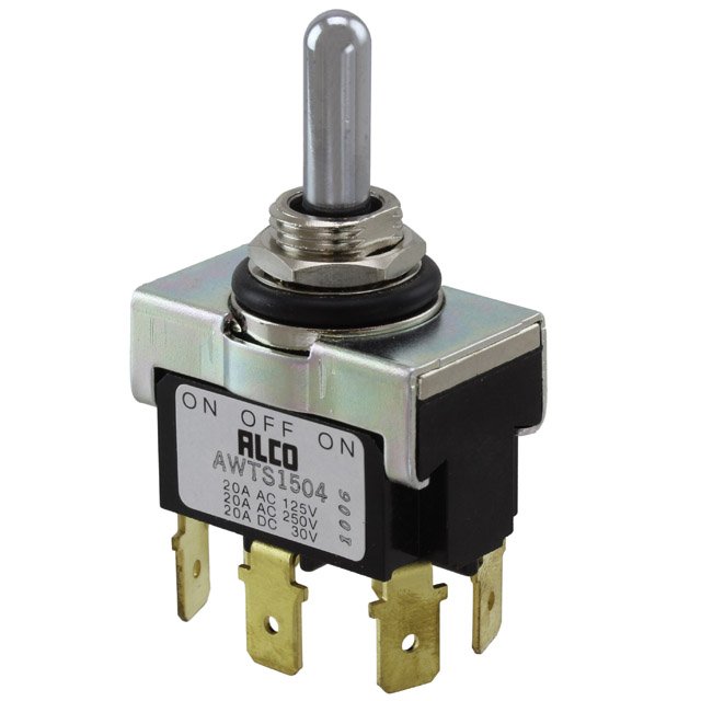 Превключвател с лост 1-6437630-1 250VAC/20A DP3T