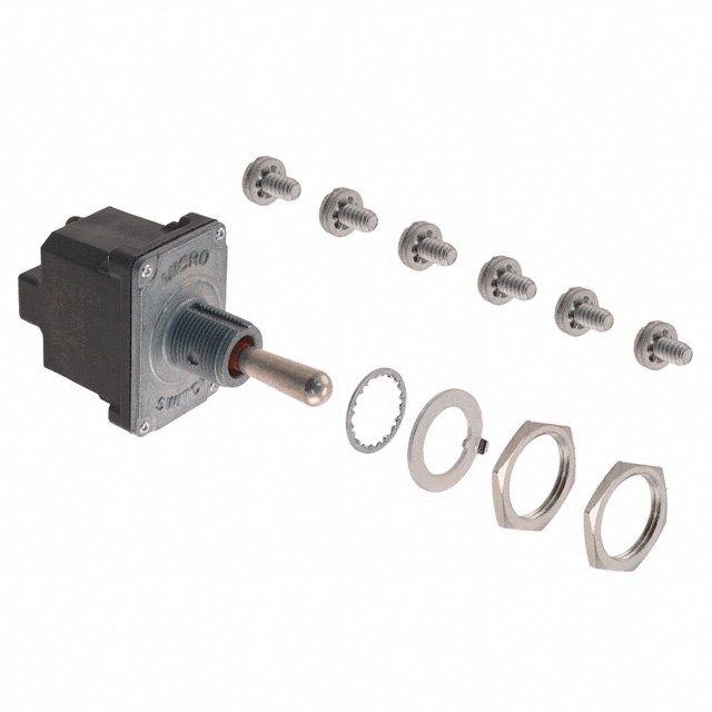 Превключвател с лост 2NT1-12 230VAC/6A DP3T