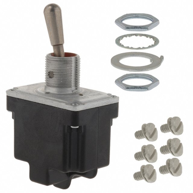 Превключвател с лост 2NT1-7 230VAC/6A DP3T