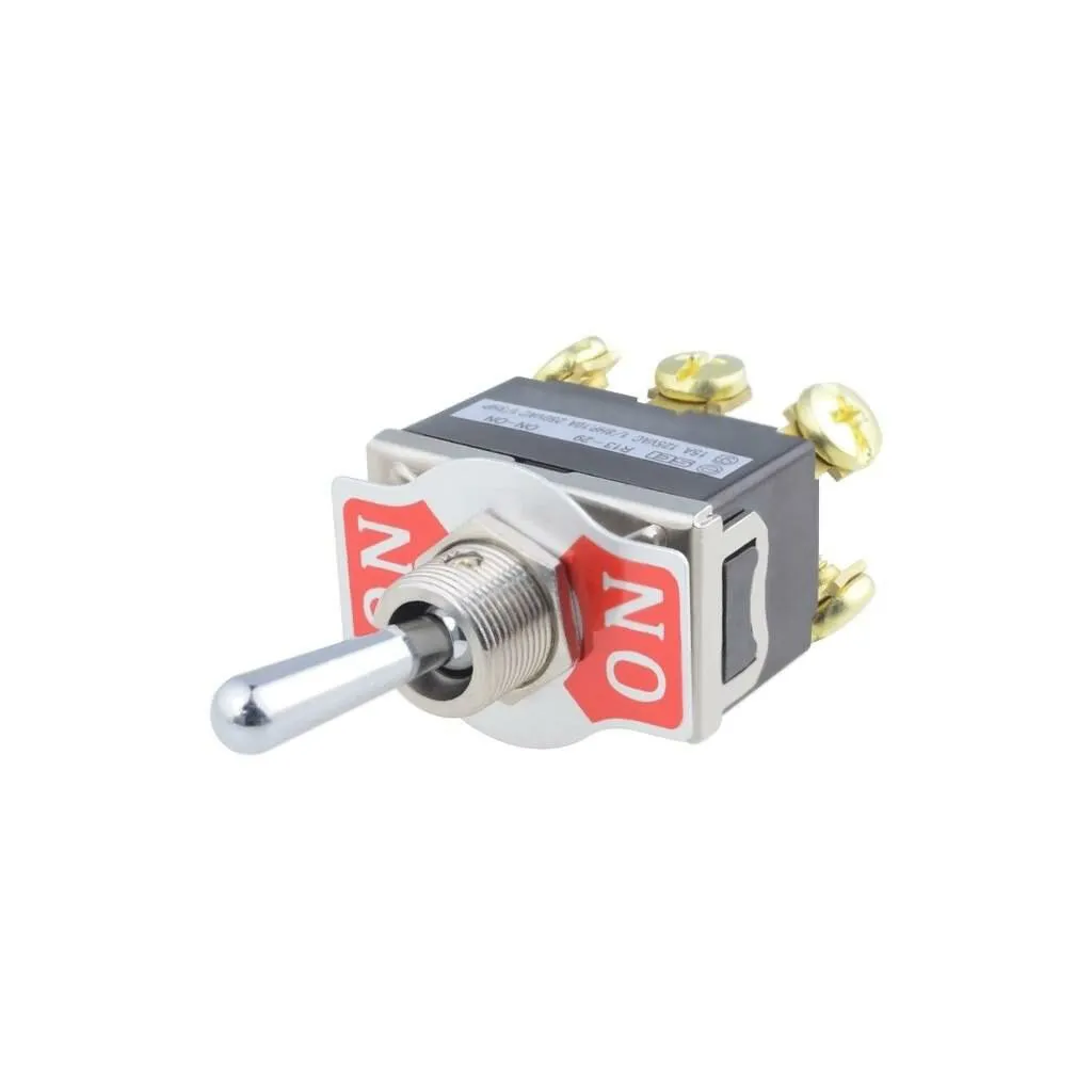 Превключвател с лост R13-29B-07-HPH 250VAC/10A DPDT