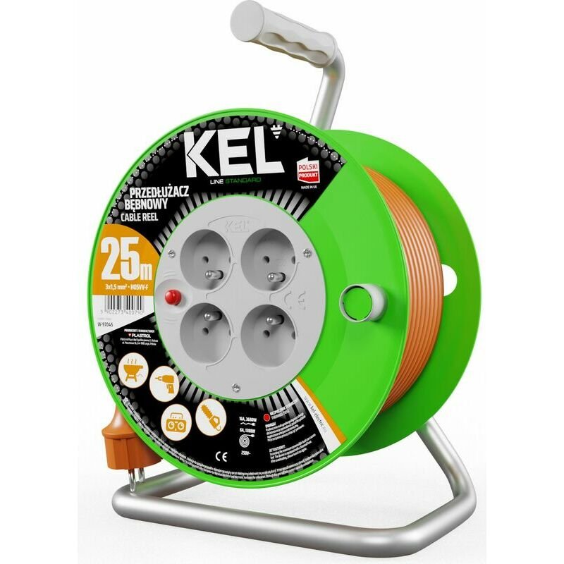 Макара удължител W-97045 KEL 4-ка 25м