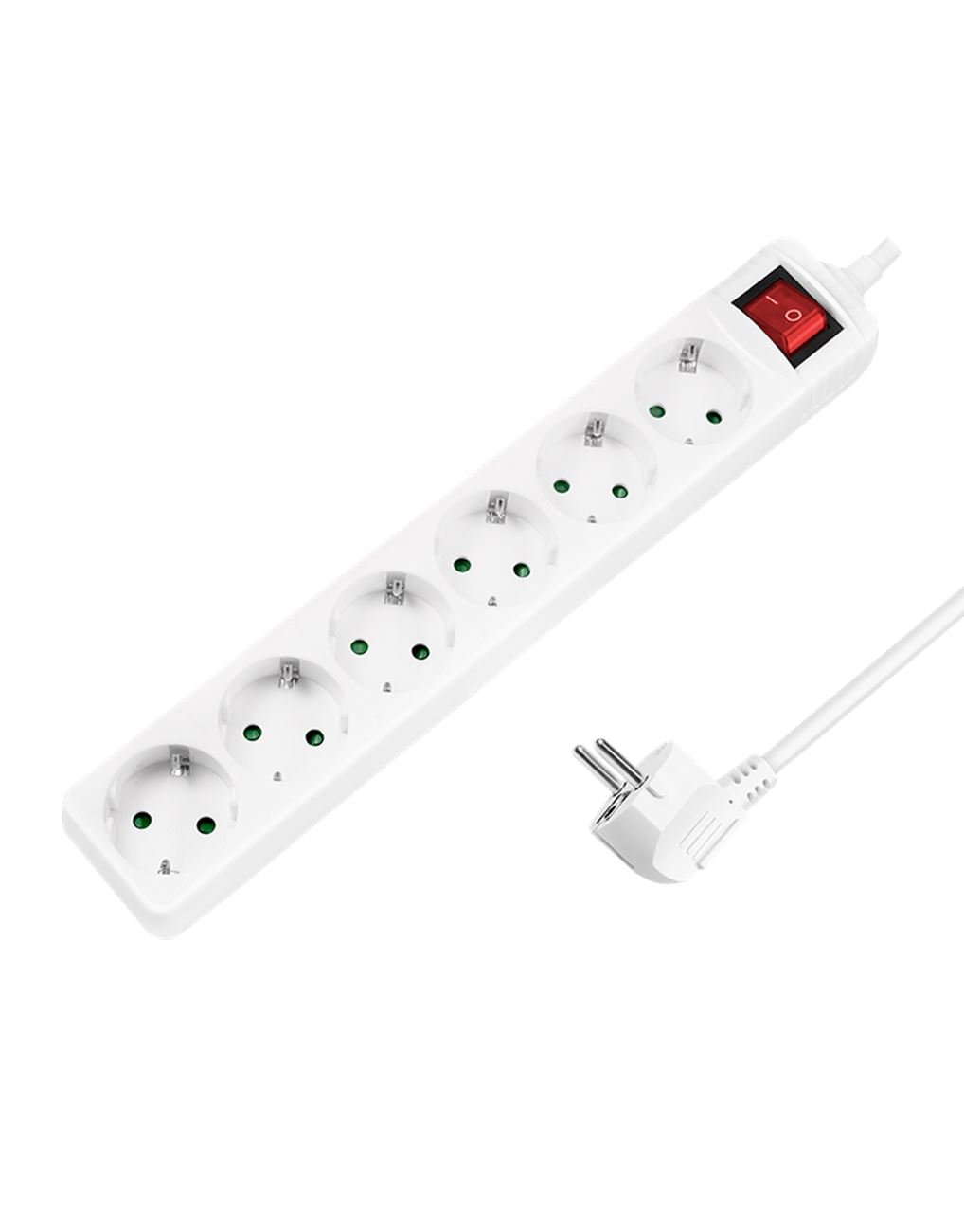 Разклонител LOGILINK LPS202 6-ца със защита