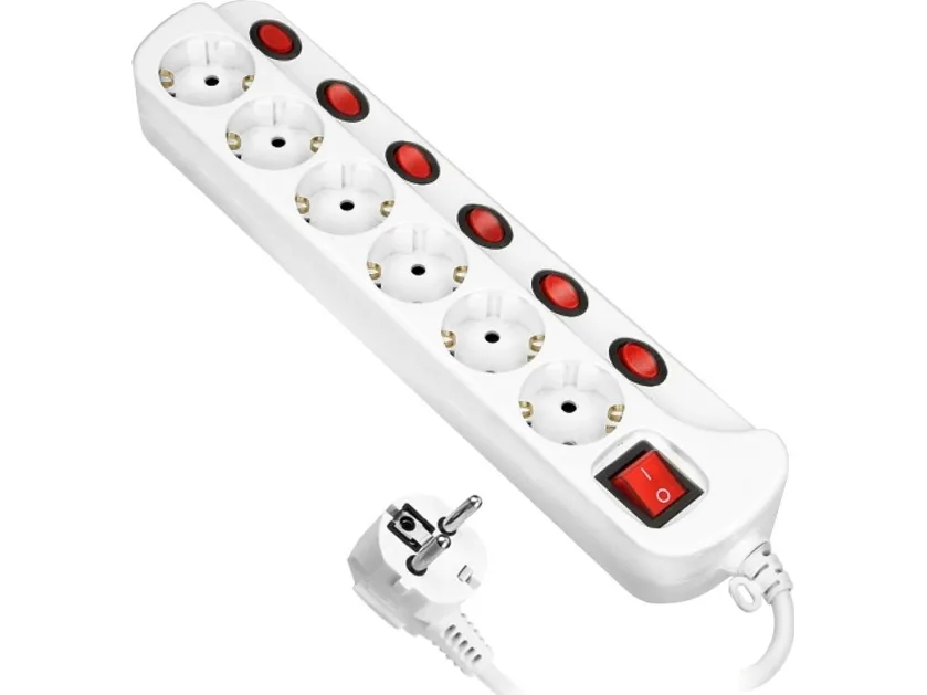 Разклонител ORAE1316215MSCHUKO 6-ца със защита